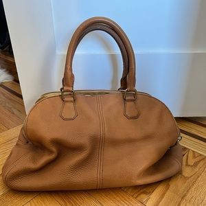 Brown Bag J Crew leather brown bag
